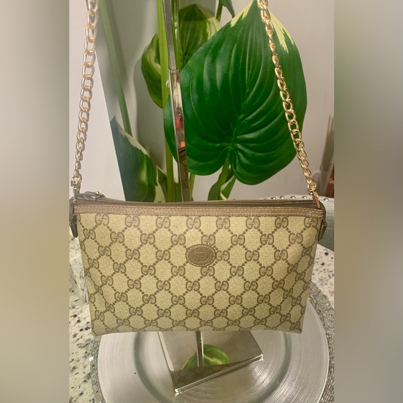 Gucci Vintage Canvas GG Pattern Pouch. - Picture 10 of 10